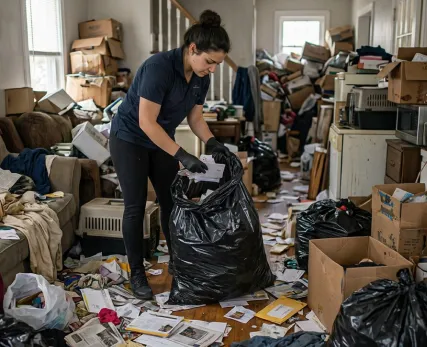 Hoarding cleanup service